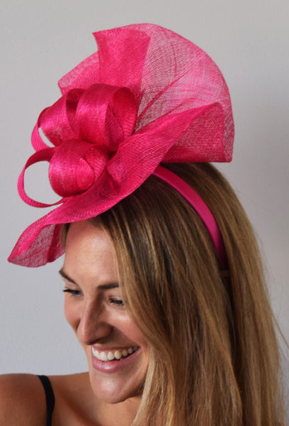 Tia Large Bright Red Fascinator, Royal Wedding Hat, Kentucky Derby Hat, Spring Racing Headband, Women's Tea Hat, Red Millinery, Derby Fashion