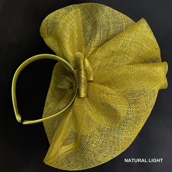 Tia Big Lime Derby Fascinator Lime Green / Yellow Kentucky Derby Fascinator,Royal Wedding Hat, Spring Racing Headband,Fancy Fascinator Hat Lime,Ladies Tea-Party Hat