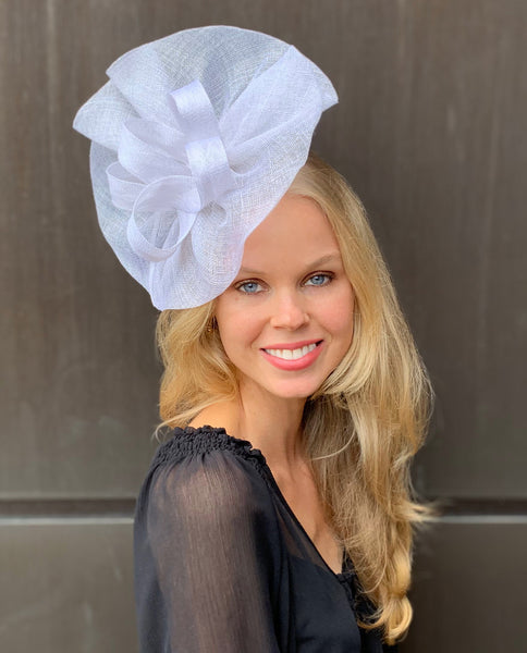 Tia Large Black Fascinator, Royal Wedding Hat, Kentucky Derby Hat, Derby Hats for Women, Spring Racing Fashion, Ladies Tea Hat Black