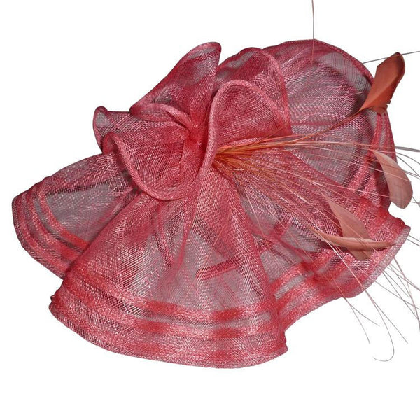 Ava Pink Fascinator, Kentucky Oaks Hat, Pink Kentucky Derby Hat, Spring Racing Fascinator, Royal Wedding Hat, Tea-Party Hat, Pink Racewear