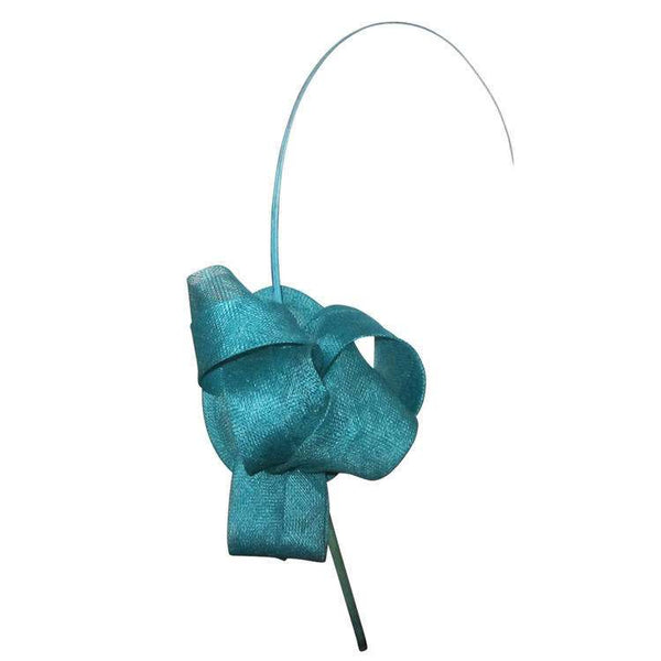 Cara Aqua/ Teal Fascinator Hat, Spring Racing Headband, Kentucky Derby Fascinator, Ladies Wedding Hat, Fancy Hats for Women, Tea-Party Hat
