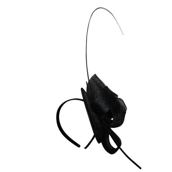 SALE item* Cara Black Fascinator, Kentucky Derby Headband, Black Tea-Party Hat, Royal Wedding Fascinator, Derby Fashion 2023, Spring Racing