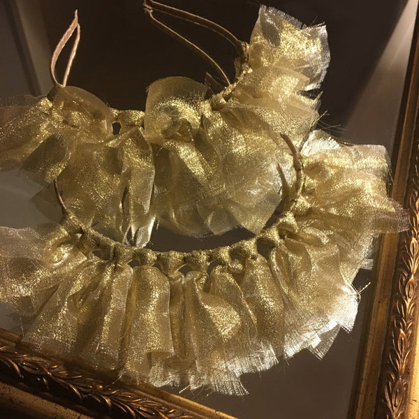 Estella Unique Gold-Tulle Headpiece, Gold Derby Headband, Kentucky Derby Fascinator 2023, Women's Fashion Headband, Spring Racing Crown
