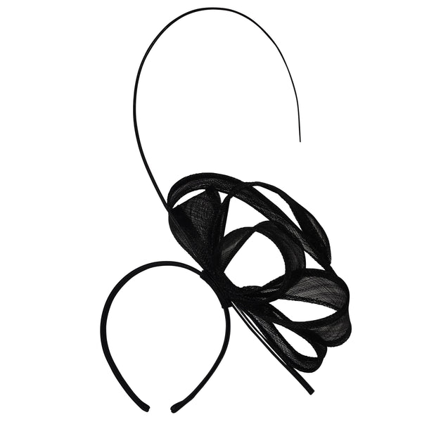 Cassey Black Fascinator, Black Derby Headband, Kentucky Derby Hat, Ladies Wedding Hat, Black Racewear, Tea Hat, Spring Racing Fashion 2023