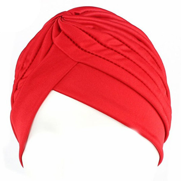 SALE item* Sana red head-wrap, fashion turban, vintage headwrap, twist beanie, women's stretch headband, red chemo cap, ladies bandana