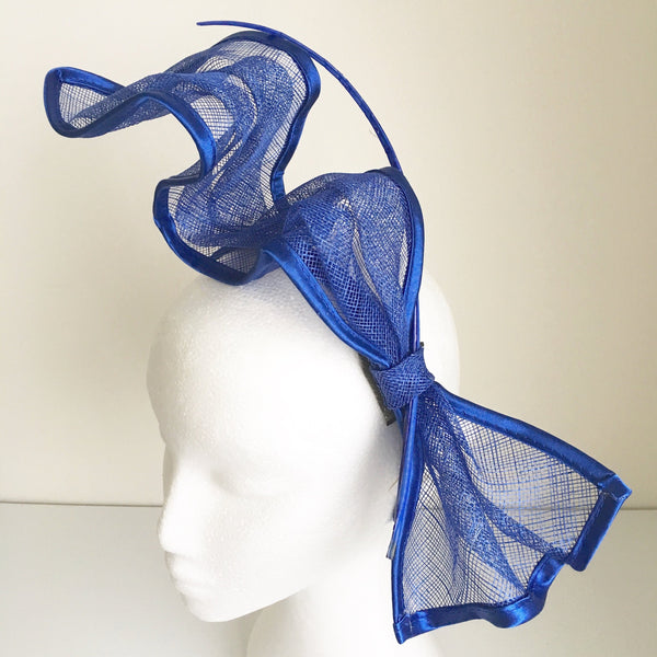 Zipora Blue Derby Fascinator, Kentucky Derby Headband, Derby Hats for Women, Spring Racing Fashion, Ladies Tea-Party Fascinators