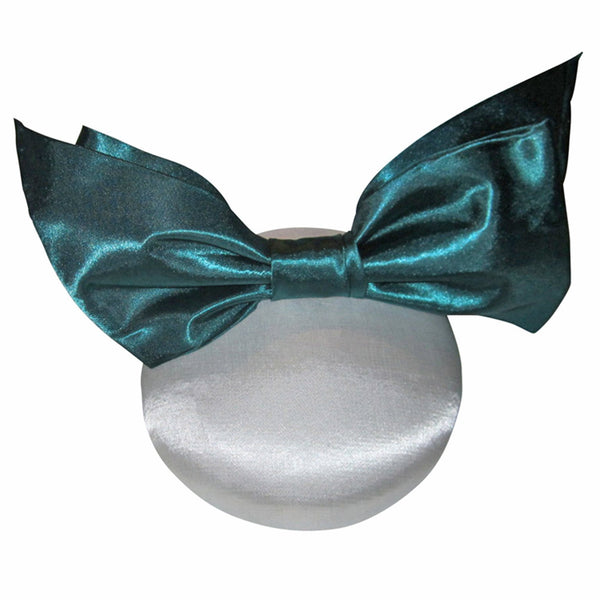 SALE item* Lena Two-Tone Turquoise Green & White Fascinator, Kentucky Derby Hat, Ladies Cocktail Hat, Derby Hats for Women, Green Royal Hat