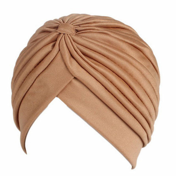 SALE item* Sana beige vintage turban, head-wrap, stretchy bandana, beanie, women's chemo cap, cancer hat, ladies muslim hijab, skull cap