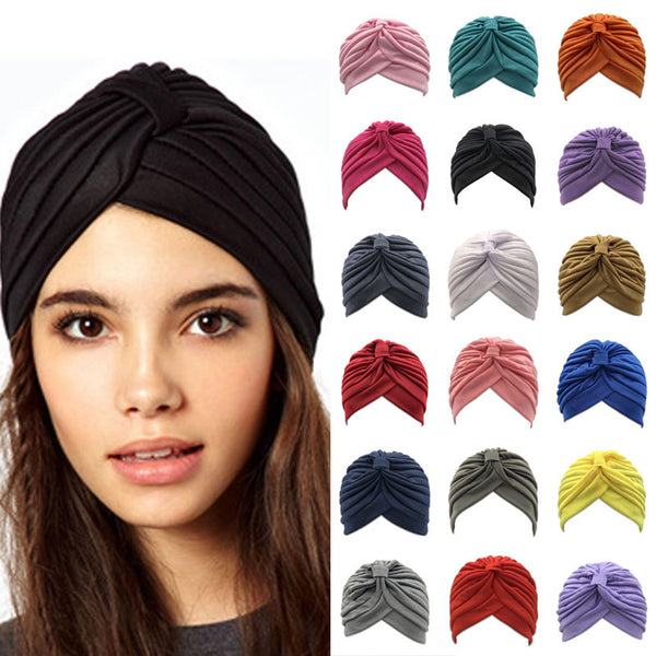 SALE item* Sana green turban, vintage head-wrap, lightweight beanie, skull cap, women's stretch chemo cap, ladies cancer hat, muslim hijab