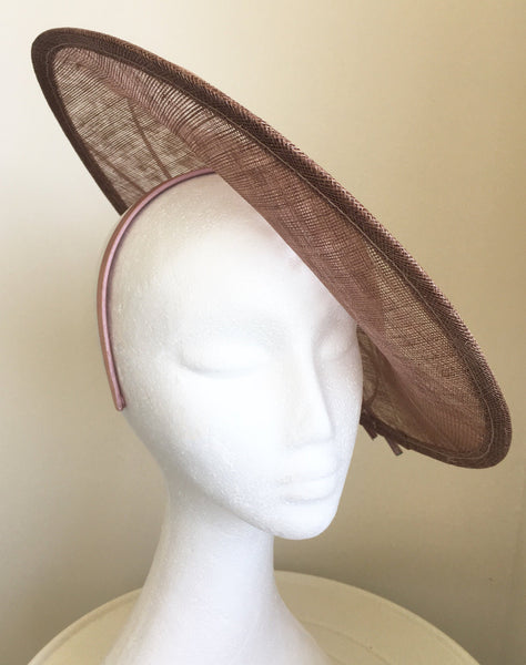 Lydia Taupe Fascinator Hatinator, Kentucky Derby Fascinator, Millinery, Saucer Hat, Tea-Party Hat, KY Oaks Fascinator, Royal Wedding Hats