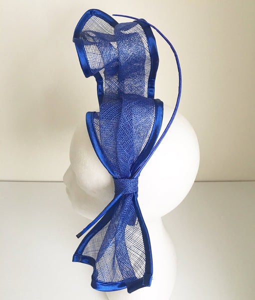 Zipora Blue Derby Fascinator, Kentucky Derby Headband, Derby Hats for Women, Spring Racing Fashion, Ladies Tea-Party Fascinators