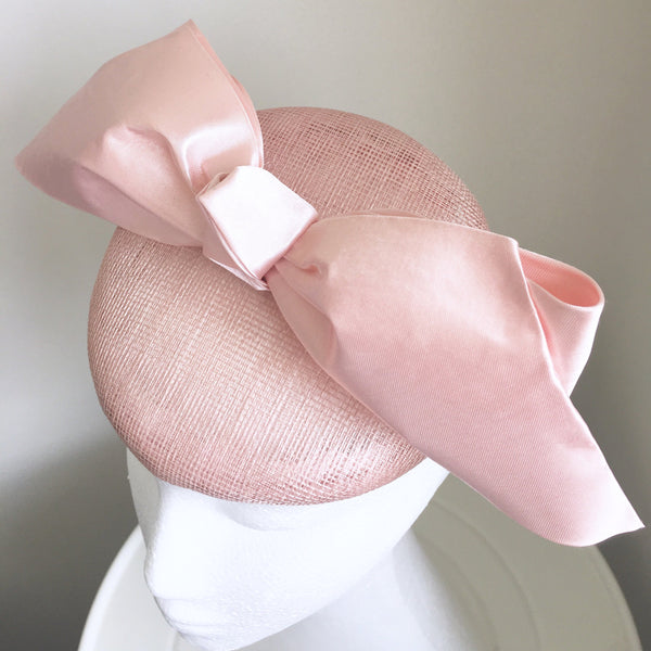 SALE* Trina Pale Pink Derby Hat, Light Pink Kentucky Derby Hat, British Wedding Hat, Royal Fascinator, Pink Oaks Hat, Derby Hats for Women